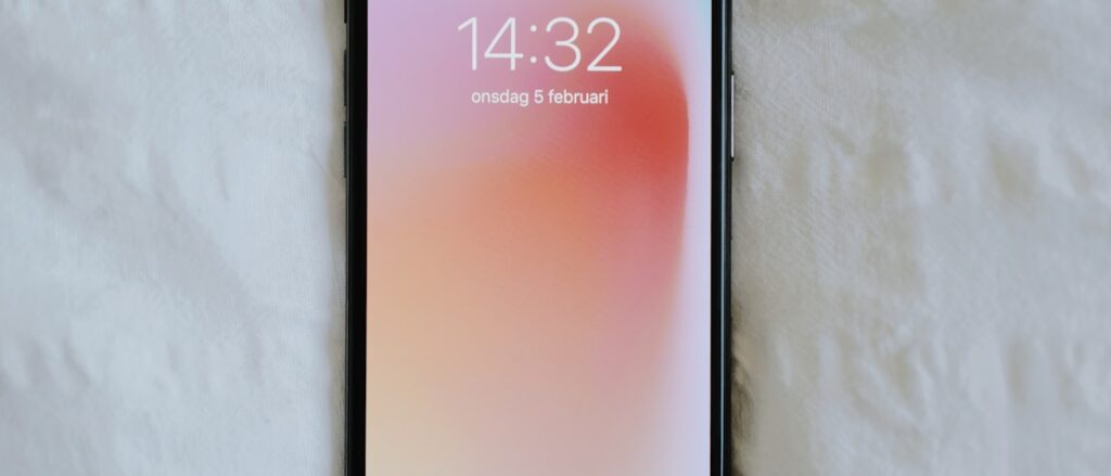 Telefoon met vergrendelscherm