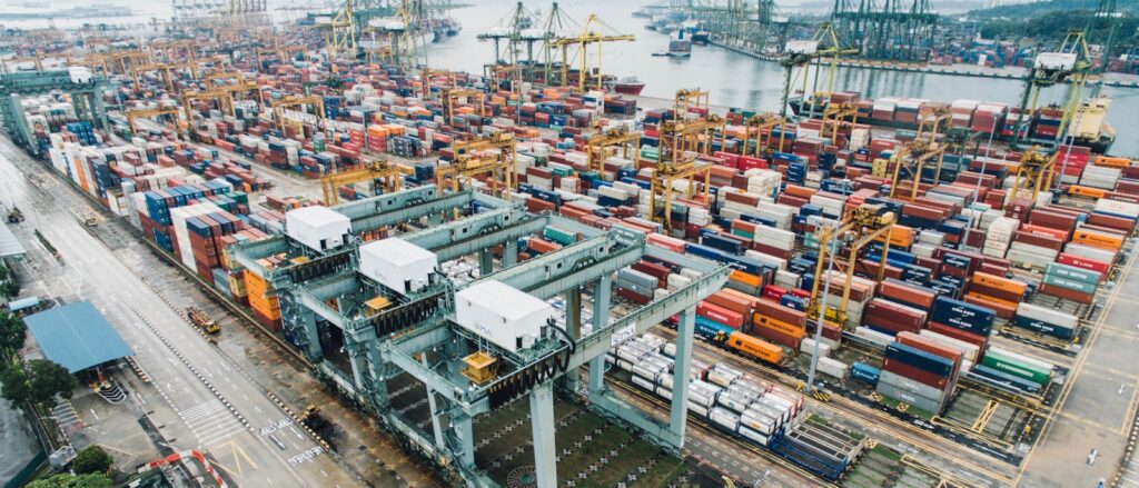 Containerhaven van boven