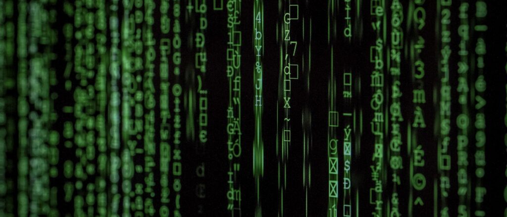 Groene programmeercode
